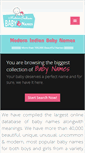 Mobile Screenshot of modernindianbabynames.com
